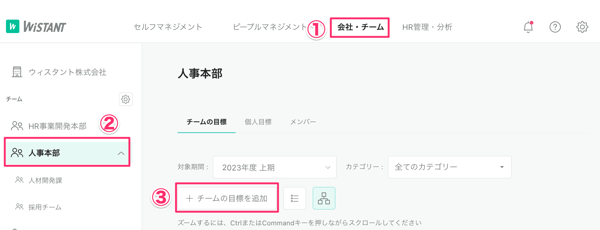 チーム目標
